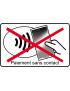 Pas de paiement sans contact smartphone - 15x9.2cm - Sticker/autocollant