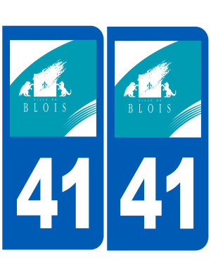 immatriculation Blois 41 - Sticker/autocollant