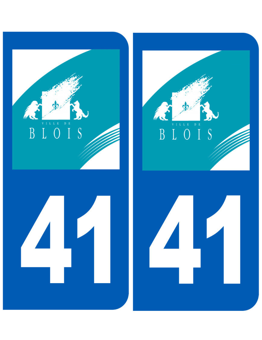 immatriculation Blois 41 - Sticker/autocollant