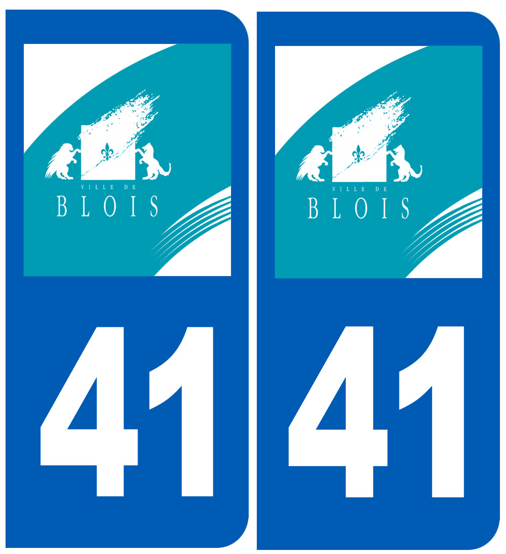 immatriculation Blois 41 - Sticker/autocollant