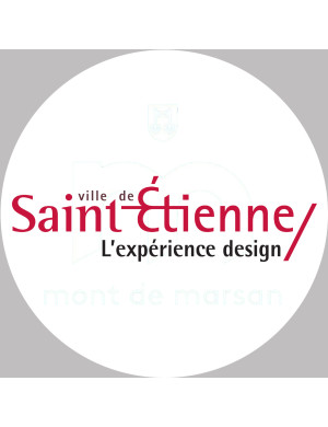 Saint-Étienne (10x10cm) - Sticker/autocollant