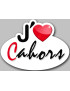 j'aime Cahors (15x11cm) - Sticker/autocollant