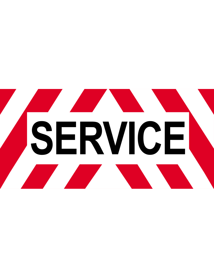 SERVICE - 30x14cm - Sticker/autocollant