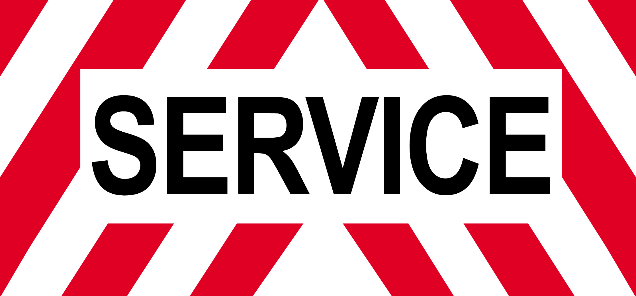 SERVICE - 30x14cm - Sticker/autocollant