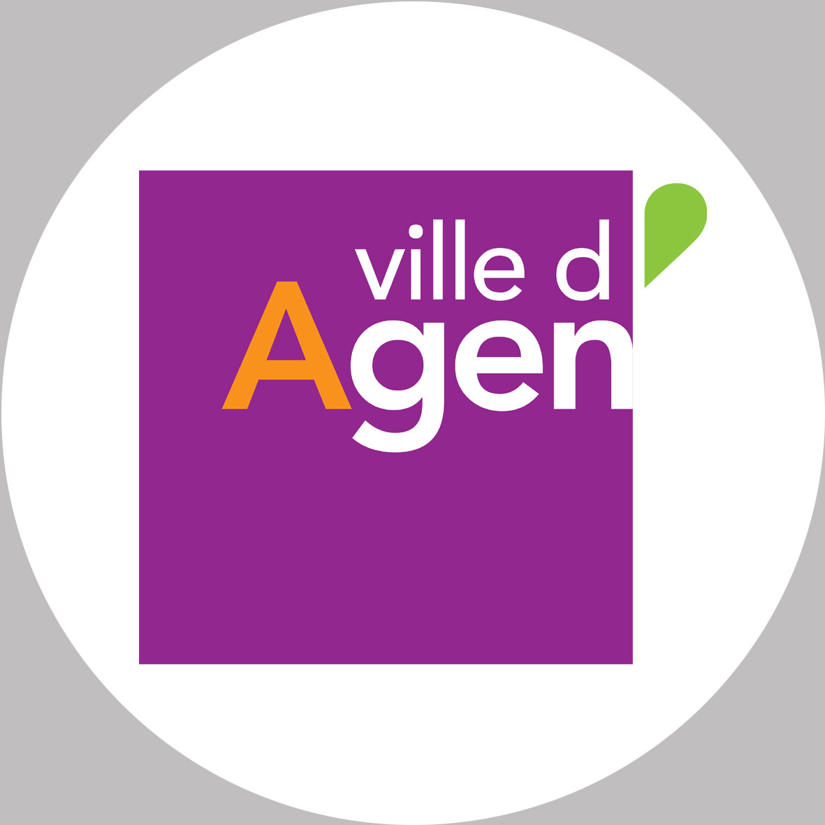 Agen (20x20cm) - Sticker/autocollant