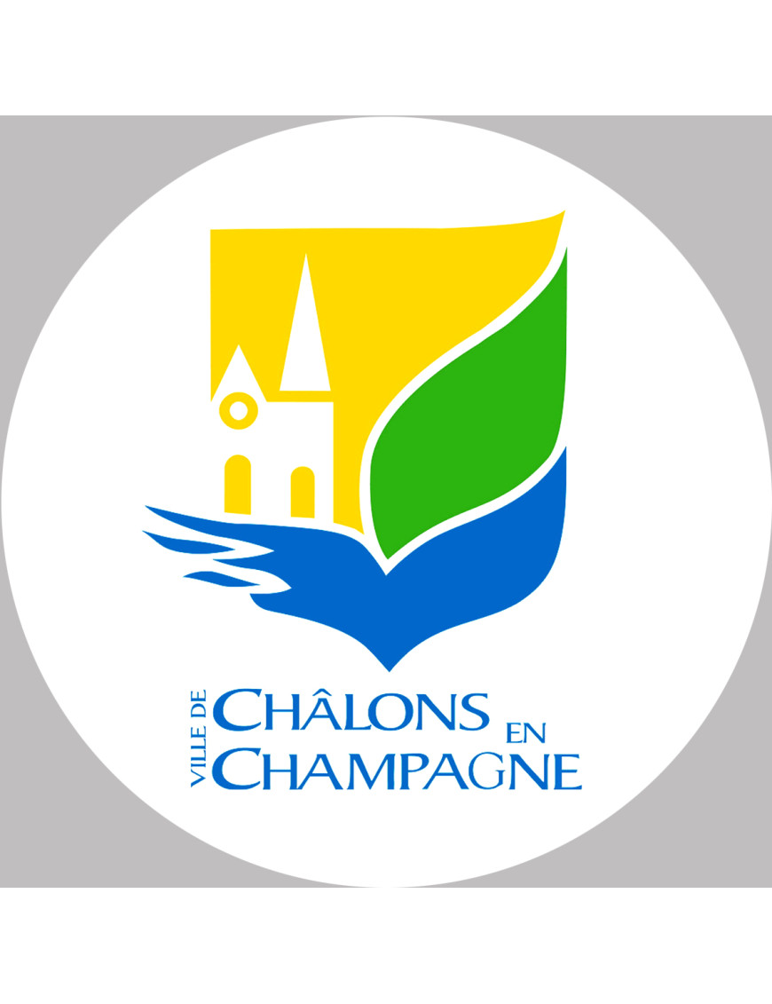 Châlons-en-Champagne (5x5cm) - Sticker/autocollant