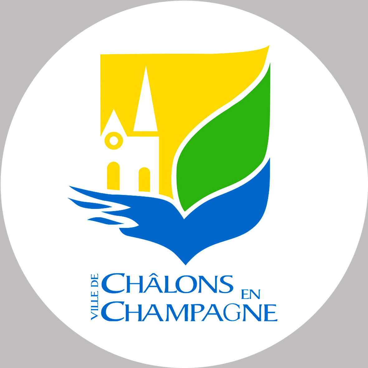 Châlons-en-Champagne (5x5cm) - Sticker/autocollant