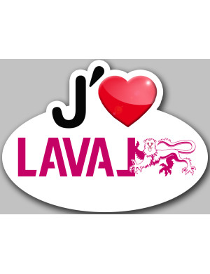 Laval (5x3.7cm) - Sticker/autocollant