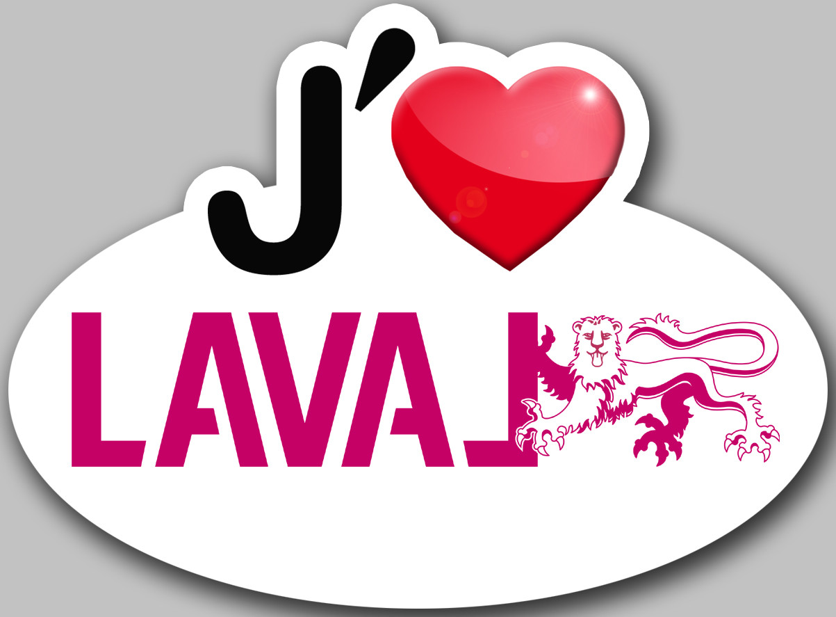 Laval (5x3.7cm) - Sticker/autocollant