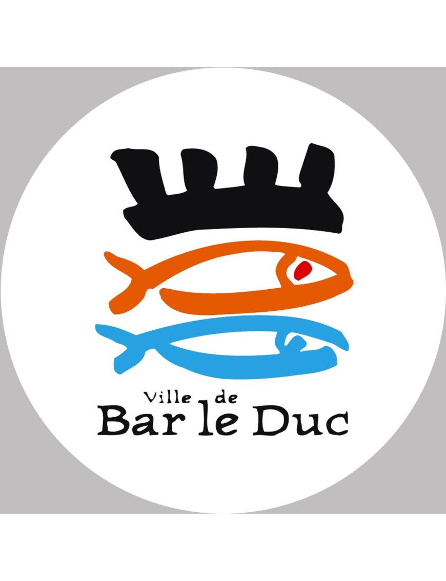 Bar-le-Duc 20x20cm - Sticker/autocollant