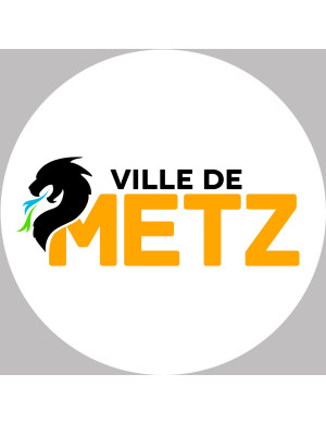 Metz 10x10cm - Sticker/autocollant