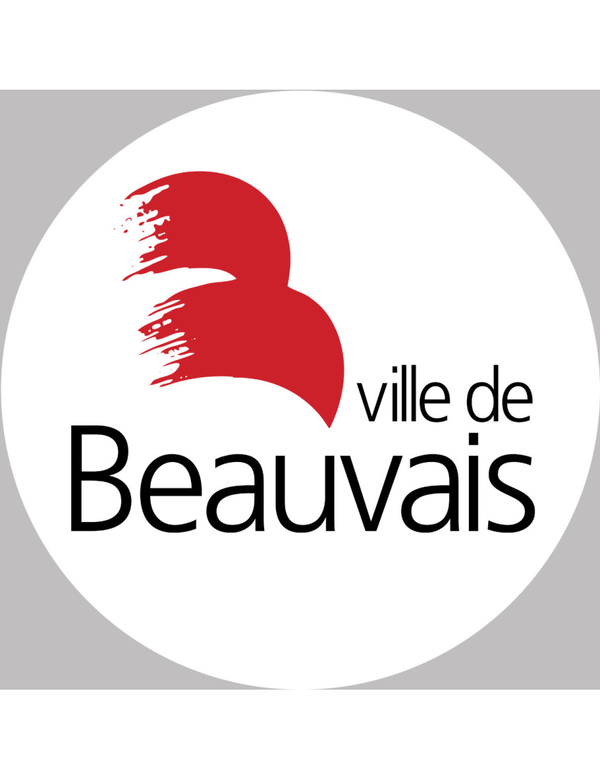 Beauvais - 20x20cm - Sticker/autocollant