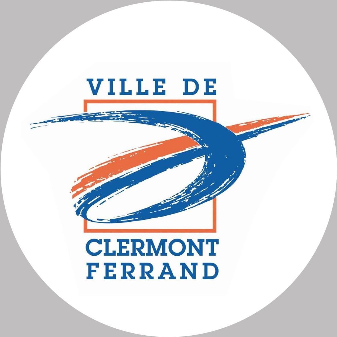 Clermont-Ferrand - 20x20cm - Sticker/autocollant