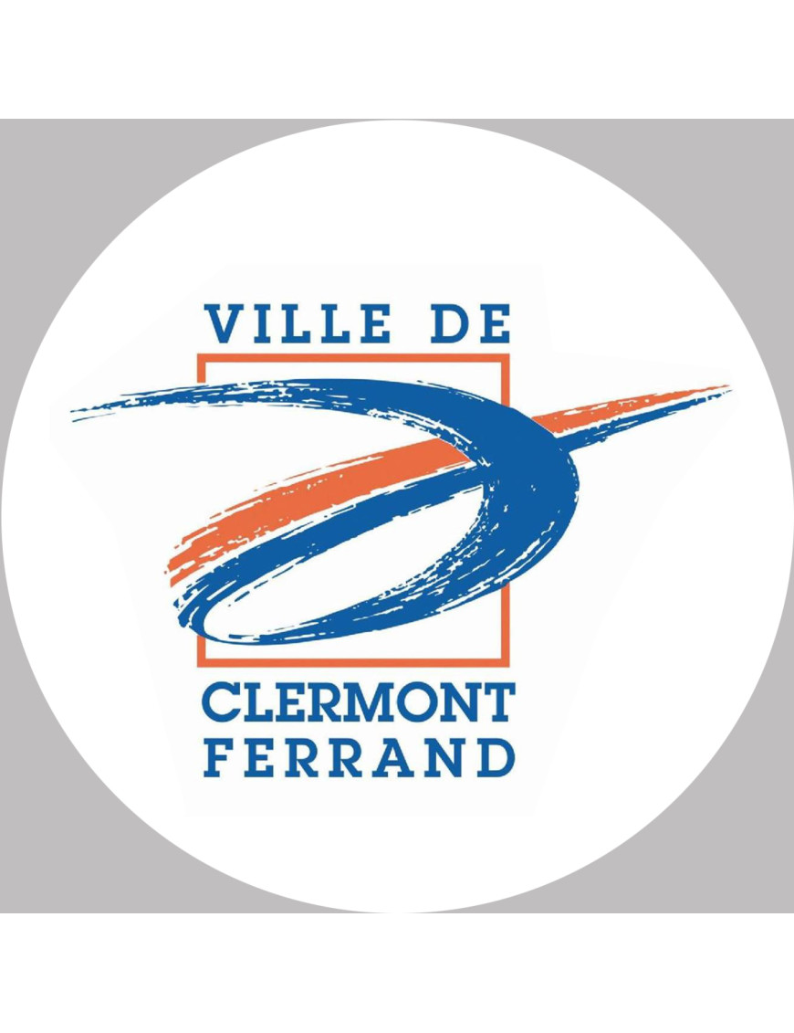 Clermont-Ferrand - 15x15cm - Sticker/autocollant