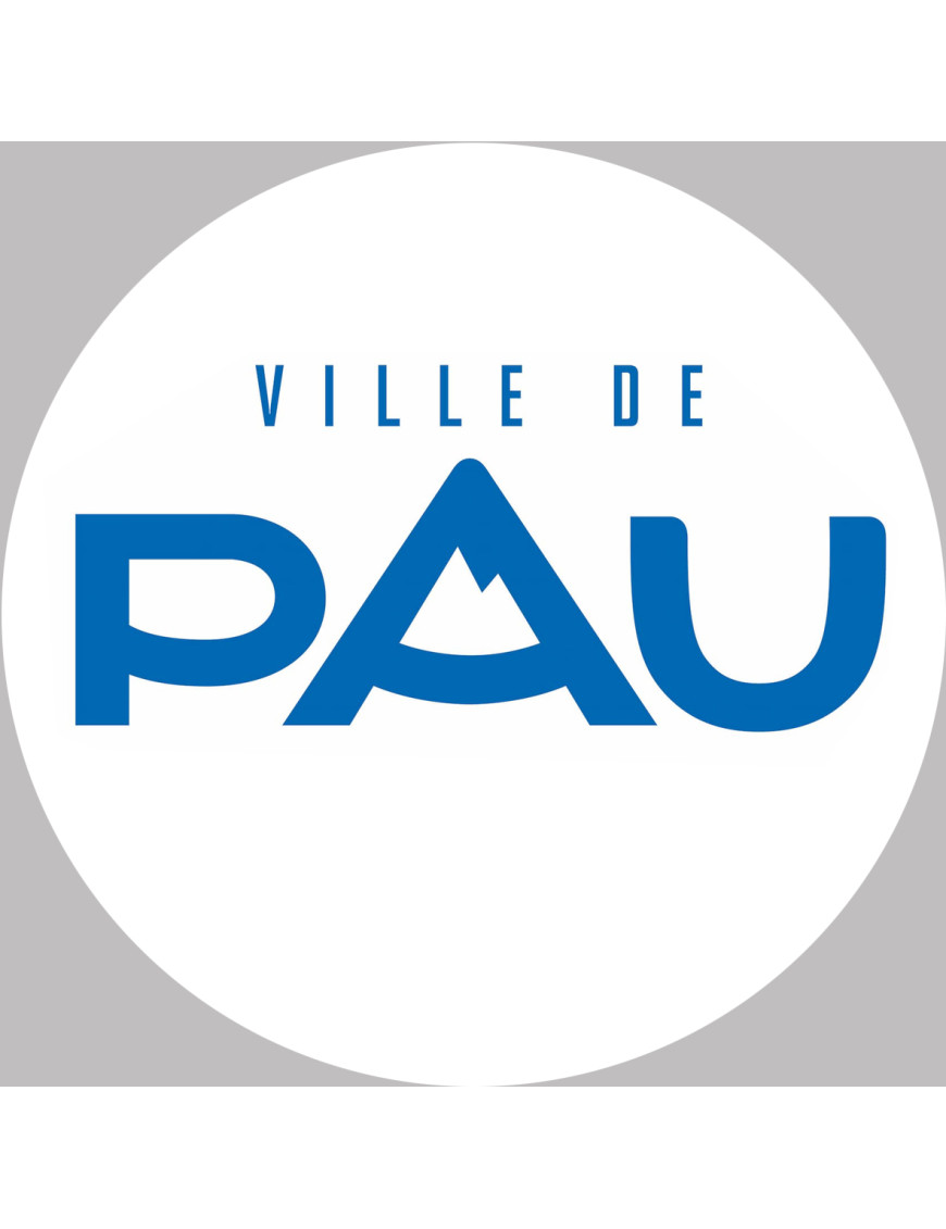 Pau - 20x20cm - Sticker/autocollant