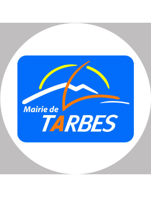 Tarbes - 20x20cm - Sticker/autocollant