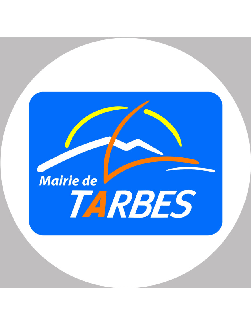 Tarbes - 20x20cm - Sticker/autocollant