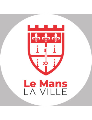 le Mans - 20x20cm - Sticker/autocollant