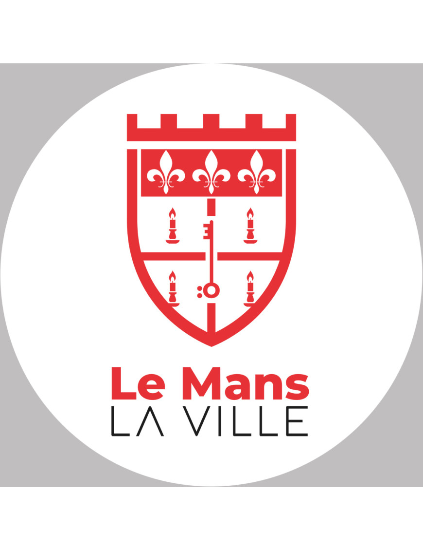 le Mans - 15x15cm - Sticker/autocollant