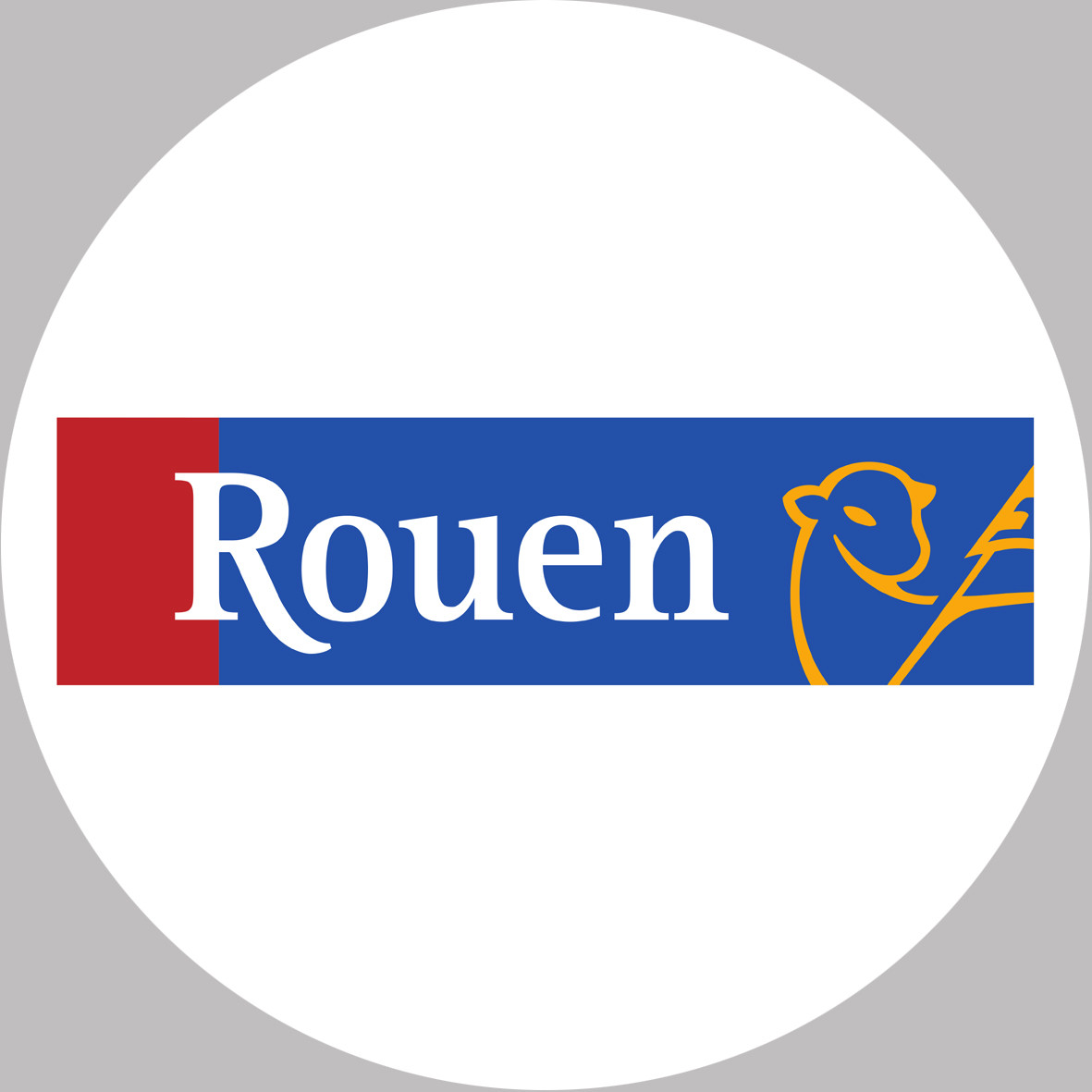 Rouen - 15x15cm - Sticker/autocollant