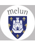 Melun - 20x20cm - Sticker/autocollant