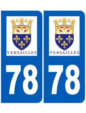 immatriculation Versailles 78 - Sticker/autocollant