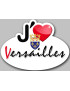 j'aime Versailles (15x11cm) - Sticker/autocollant