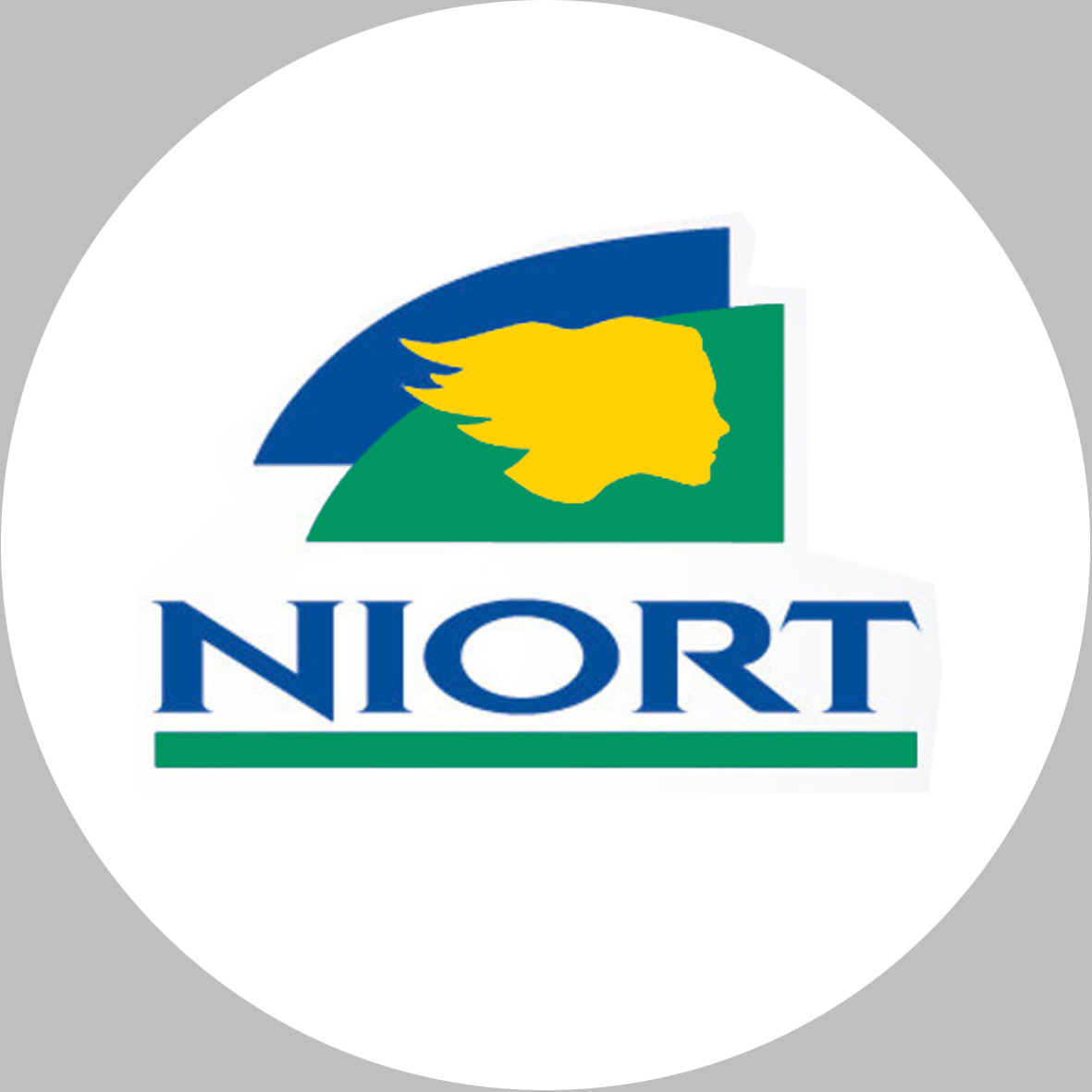 Niort - 20x20cm - Sticker/autocollant