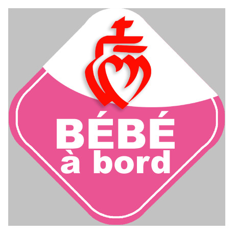 bébé à bord vendéenne - 10cm - Sticker/autocollant