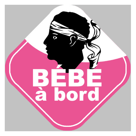 Autocollants Bebe A Bord Fille Corse Stickers Express