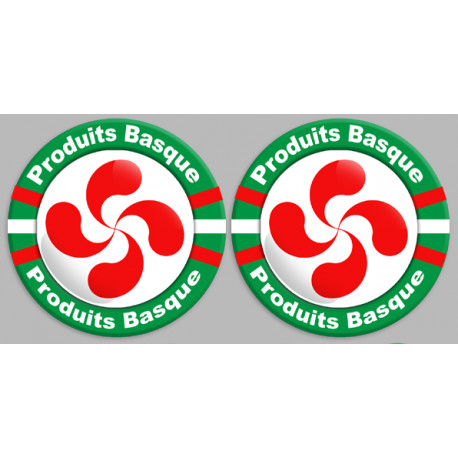 Produits Basque - 12fois 10cm - Sticker/autocollant