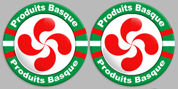 Produits Basque - 12fois 10cm - Sticker/autocollant