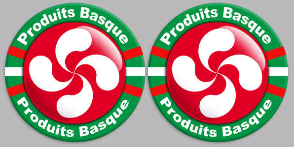 Produits Basque rouge - 12fois 10cm - Sticker/autocollant