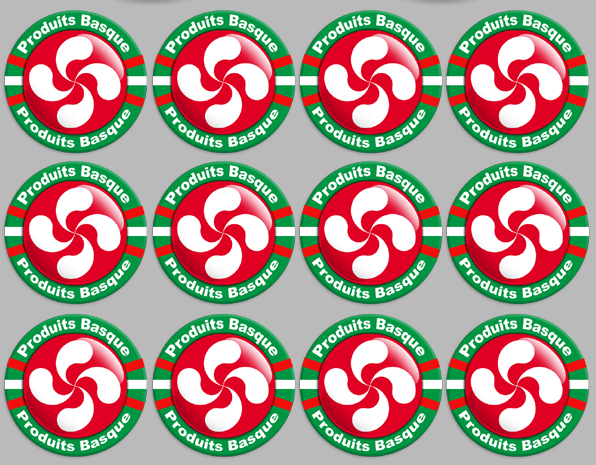 Produits Basque rouge - 12fois 5cm - Sticker/autocollant