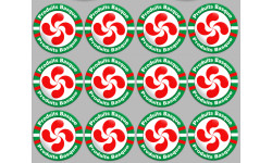 Produits Basque - 12fois 5cm - Sticker/autocollant