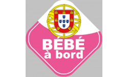 bébé à bord Portugaise - 10cm - Sticker/autocollant