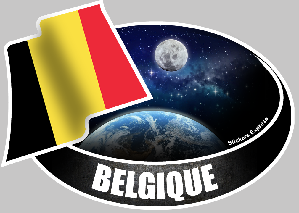 BELGIQUE (10x14cm) - sticker/autocollant