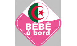 bébé à bord d'origine Algérienne - 15x15cm - Sticker/autocollant