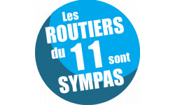 sticker autocollant les routiers 11 de l'Aude sont sympas