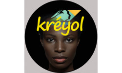 Créole-Kréyol guadeloupe - 5cm - Sticker/autocollant